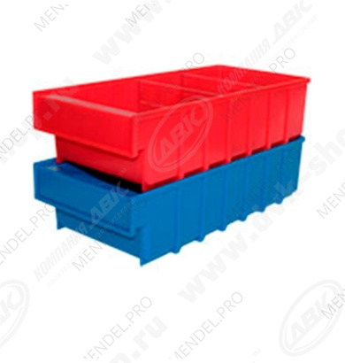 Ящик пластиковый Б 400х185х100 красный