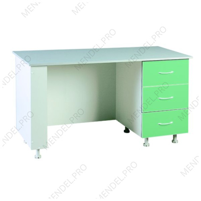 Стол медицинский для врача с встроенной тумбой СКВ-1-"Айболит"