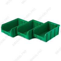 Пластиковый ящик Стелла-техник V-3-К3-зеленый