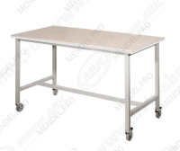 Стол лабораторный передвижной ЛК-1200 СЛП с нижней полкой (1200х600х750) (Керамика)