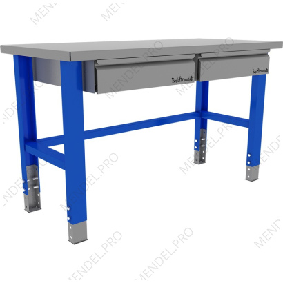 Стол металлический промышленный 1500 мм. PROFFI (RAL5005 и RAL7024)