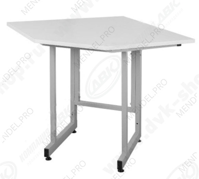 Стол лабораторный угловой (на несущем металлокаркасе) ЛК-900/600 УСК (900х600х750) (Керамика)