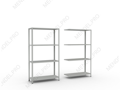 Стеллаж полочный на болтах 1850х1000х300 (4 полки)