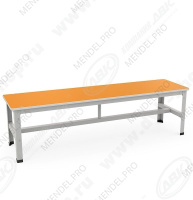Скамейка 1000 Сиденье оранжевое ДСП наб