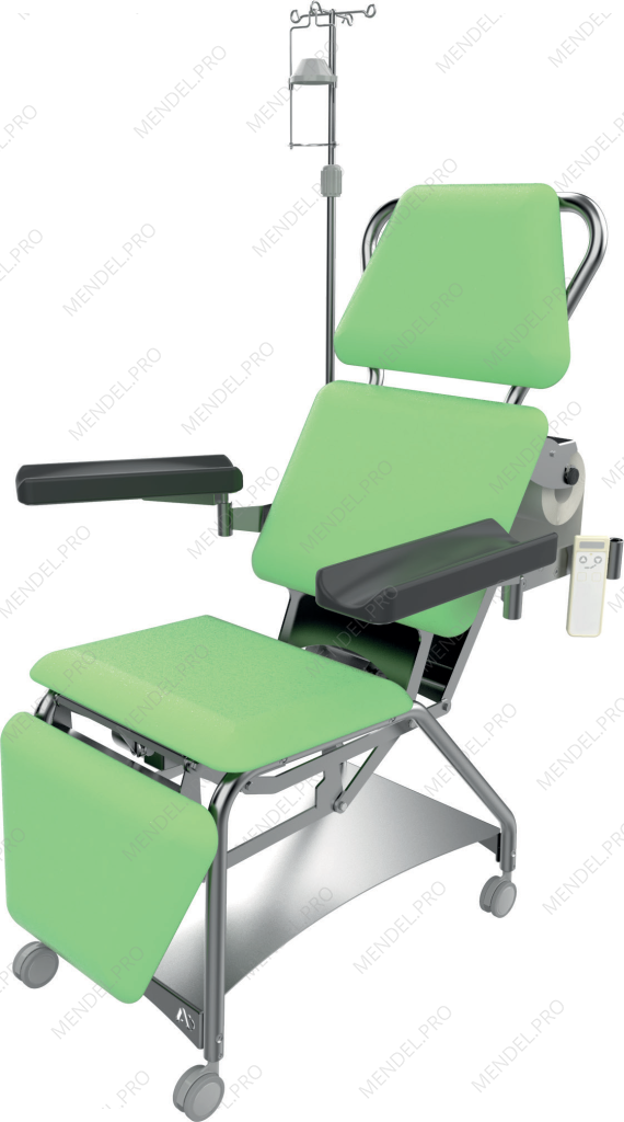 Кушетка КМП (электрика), на колесах, с опорами для рук