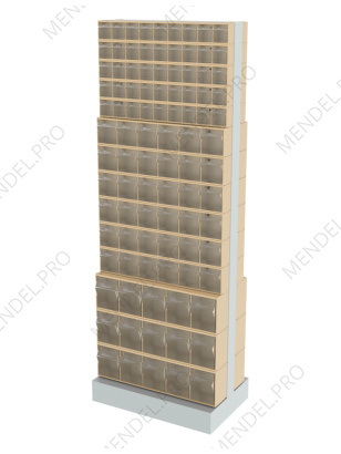 Стойка бежевая двусторонняя напольная Стелла-техник 406-05-06-03-B