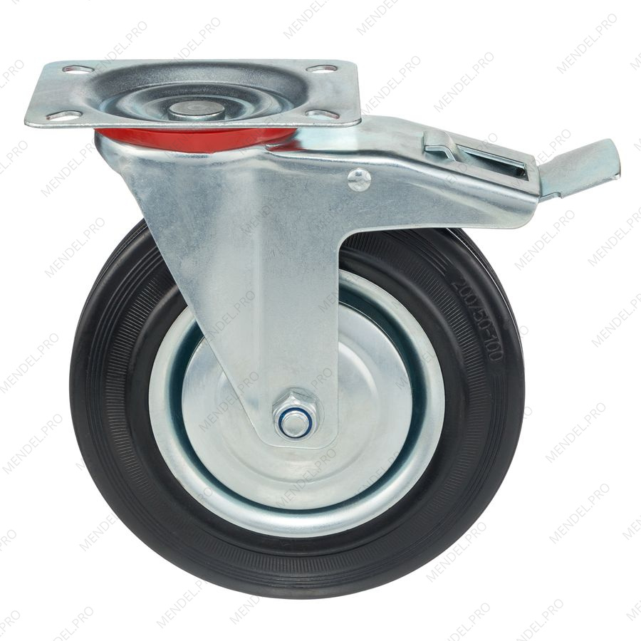 Колесо поворотное с тормозом Стелла-техник 4003-200