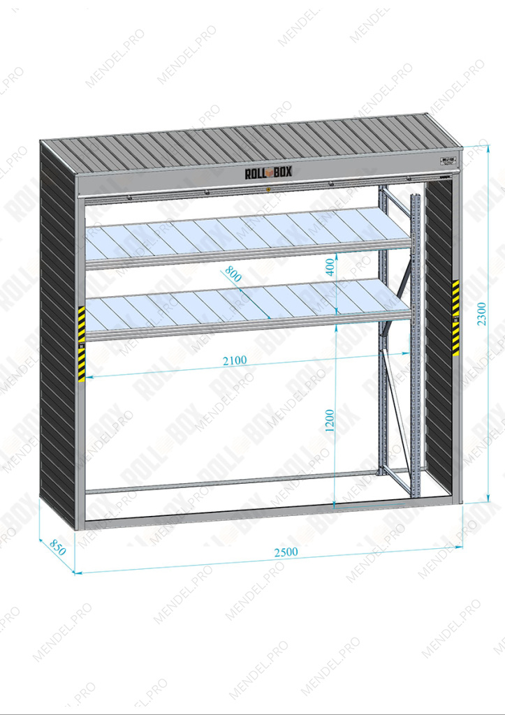 Шкаф в паркинг ROLL‑BOX IN STOCK L-2