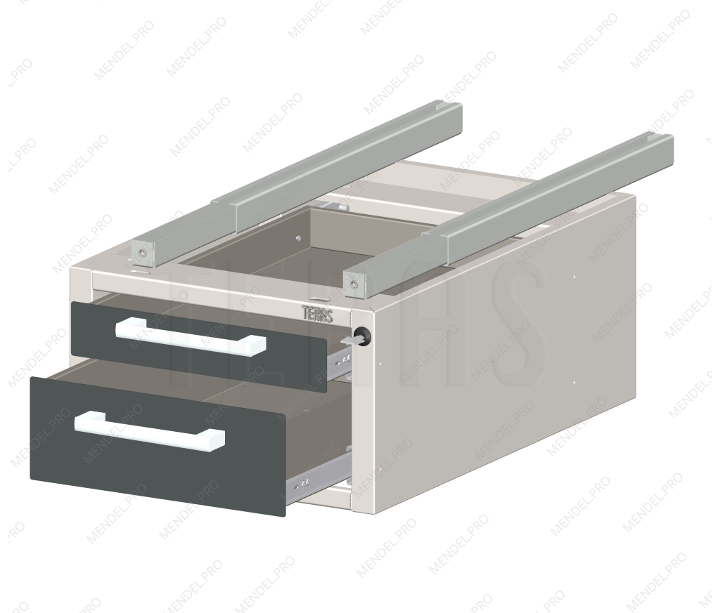 Подвесная тумба на 2 ящика