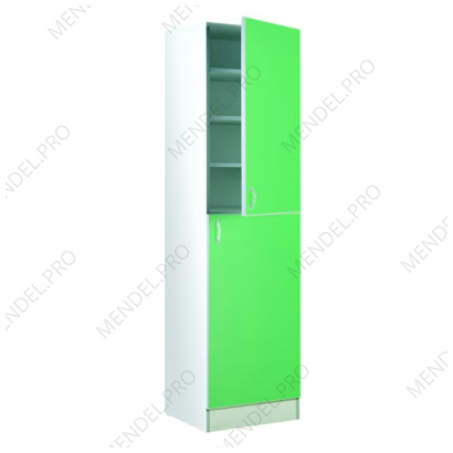 Шкаф медицинский двухсекционный однодверный МКП 014/02 -"Айболит"