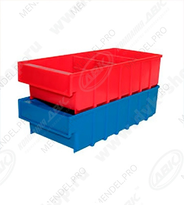 Ящик пластиковый Б 500х185х100 красный