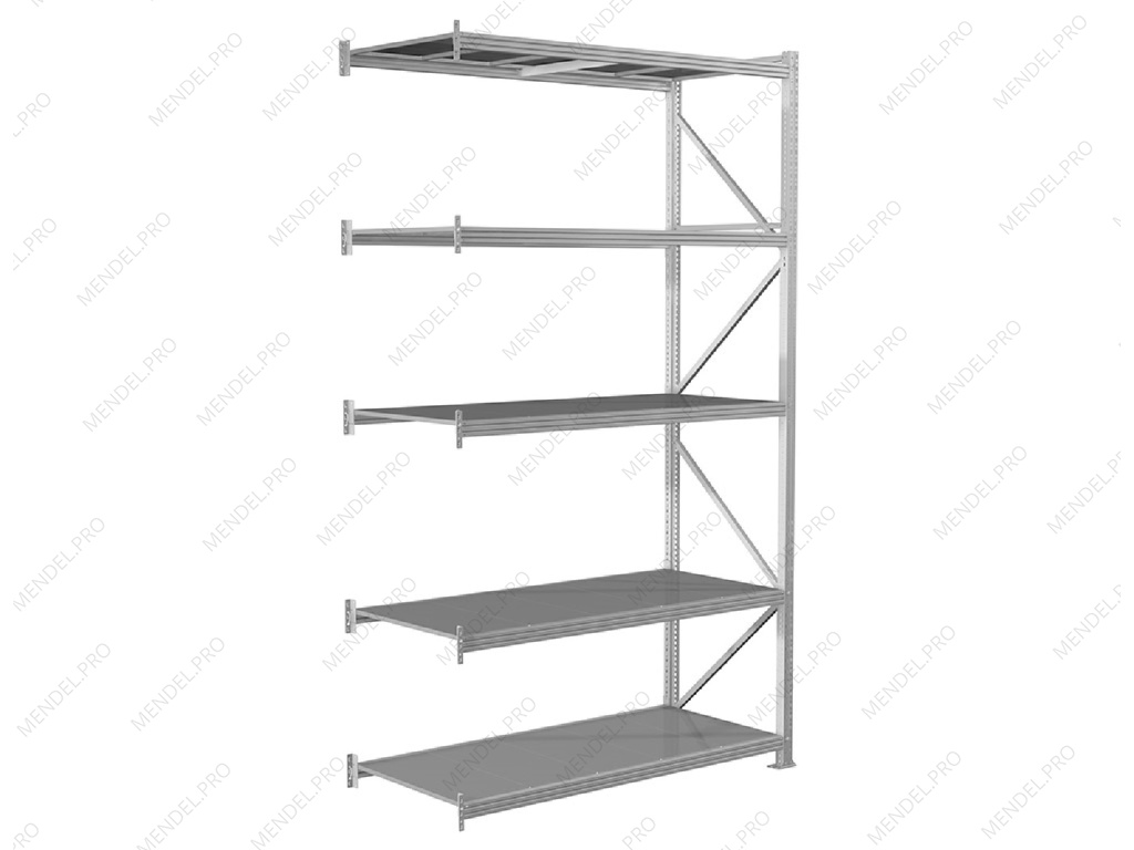 Стеллаж грузовой на зацепах 3000х1500х600 (6 ярусов)