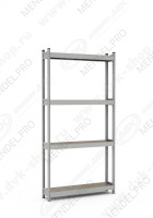 Стеллаж СТ-023 2500х1200х300 (4 яруса)