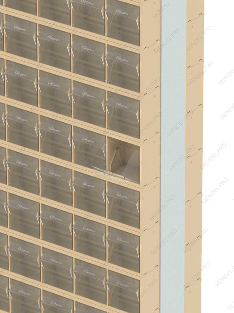 Стойка бежевая двусторонняя напольная Стелла-техник 406-20-00-00-B