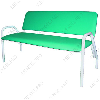 Банкетка со спинкой медицинская двухместная БС-2