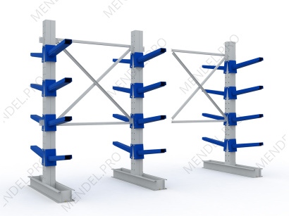 Стеллаж консольный двухсторонний СГ (4 консоли)