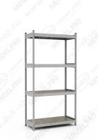Стеллаж СТ-023 2500х1200х600 (4 яруса)