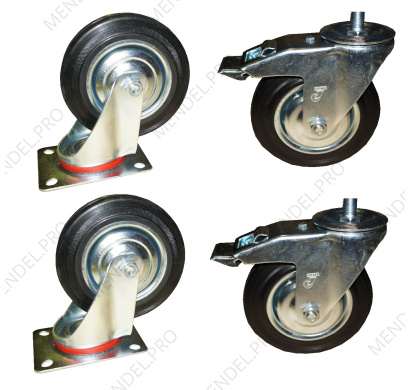 Комплект литых колес Ø125 мм для ТП ОП