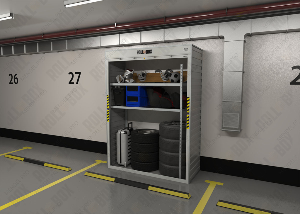 Шкаф в паркинг ROLL‑BOX IN STOCK XS-1