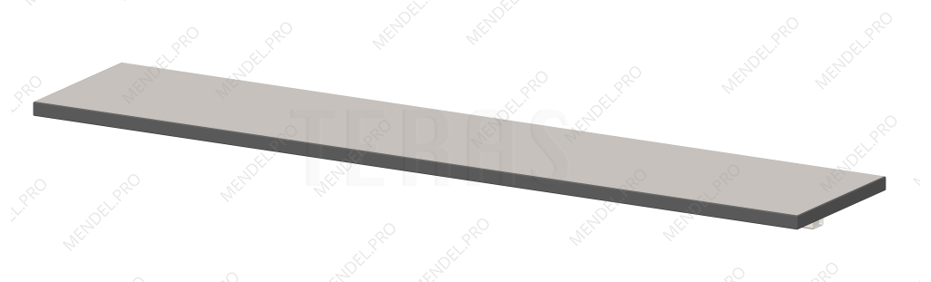 Нижняя полка для оборудования 1500х300 мм
