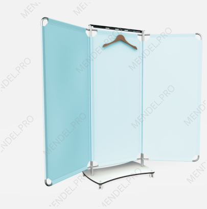 Ширма 3- секционная с полимерными полотнами ШМПС-01-"Айболит", v1