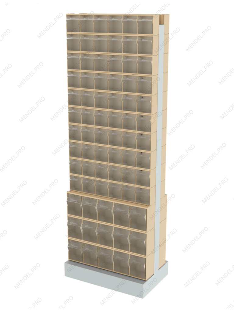 Стойка бежевая двусторонняя напольная Стелла-техник 406-00-10-03-B