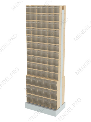 Стойка бежевая двусторонняя напольная Стелла-техник 406-00-10-03-B