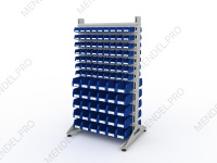 Стеллаж для пластиковых лотков S-BOX двухсторонний 1800x1000x800.04