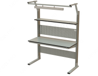 Стол рабочий основной 1500x700 мм серии MODERN + LED-120