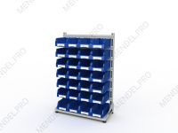 Стеллаж для пластиковых лотков S-BOX односторонний 1500x1000x450.03