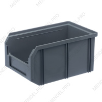 Пластиковый ящик Стелла-техник V-2-серый