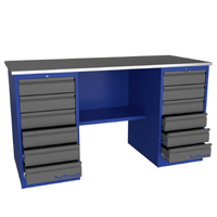 Двухтумбовые верстаки