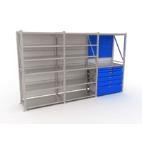 Системы хранения инструмента трехсекционные